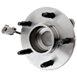Front, Driver or Passenger Side Wheel Hub, With Bearing, With Sensor, 5 x 4.5 in. Bolt Pattern