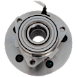 Front, Driver or Passenger Side Wheel Hub, With Bearing, With Sensor, 5 x 5.31 in. Bolt Pattern, 4WD