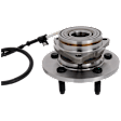 Front, Driver or Passenger Side Wheel Hub, With Bearing, With Sensor, 5 x 5.31 in. Bolt Pattern, 4WD