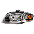 2005-2009 Audi A4 Quattro - Driver Side Halogen Headlight, With bulb(s), OE Replacement