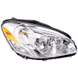 Passenger Side Headlight, with Bulb, Halogen, Clear Lens, CAPA Certified