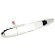 Front, Passenger Side Exterior Door Handle, Chrome, Without Key Hole