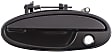 Front, Driver Side Smooth Black Exterior Door Handle, With Key Hole