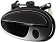 Front, Driver Side Smooth Black Exterior Door Handle, With Key Hole
