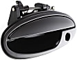 Front, Driver Side Smooth Black Exterior Door Handle, With Key Hole