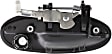 Front, Driver Side Smooth Black Exterior Door Handle, With Key Hole