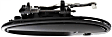 Front, Driver Side Smooth Black Exterior Door Handle, With Key Hole