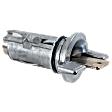 Ignition Lock Cylinder - With Keys, For used with Chrome Retainer Bolts