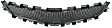 2009-2012 Chevrolet Malibu LT - Center Grille Assembly, Paintable Shell and Insert, Grille