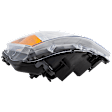 Passenger Side Headlight, with Bulb, Halogen, Chrome Interior