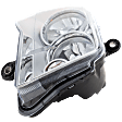 Passenger Side Headlight, with Bulb, Halogen, Chrome Interior