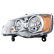 Driver Side Headlight, with Bulb, Halogen, Chrome Interior, CAPA Certified