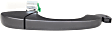 Front or Rear, Passenger Side Exterior Door Handle, Primed, Without Key Hole