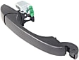 Front or Rear, Passenger Side Exterior Door Handle, Primed, Without Key Hole