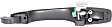 Front or Rear, Passenger Side Exterior Door Handle, Primed, Without Key Hole