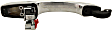 Front, Passenger Side Exterior Door Handle, Chrome, Without Key Hole