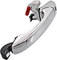 Front, Driver Side Chrome Exterior Door Handle, With Key Hole