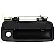 Front, Passenger Side Textured Black Exterior Door Handle, With Key Hole