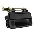 Front, Passenger Side Textured Black Exterior Door Handle, With Key Hole