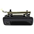 Front, Passenger Side Textured Black Exterior Door Handle, With Key Hole