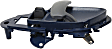 Front or Rear, Passenger Side Interior Door Handle, Blue, With Door Lock Button