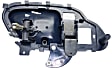 Front or Rear, Passenger Side Interior Door Handle, Blue, With Door Lock Button
