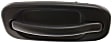 Front, Passenger Side Smooth Black Exterior Door Handle, Without Key Hole
