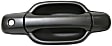 Front, Passenger Side Textured Black Exterior Door Handle, With Key Hole