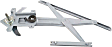 Front, Driver Side Manual Window Regulator, Without Motor