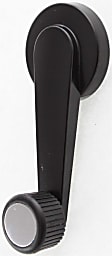 Front or Rear, Driver or Passenger Side Window Crank, Smooth Black