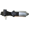 Front or Rear, Driver Side Window Motor, Contains Gear, Without Regulator, Supplied with 6-teeth gear
