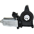 Front or Rear, Passenger Side Window Motor, Without Regulator, Supplied with 6-teeth gear
