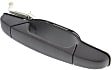 2009 GMC Sierra 1500 - Rear, Passenger Side Textured Black Exterior Door Handle, Without Key Hole