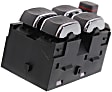 Front, Driver Side Window Switch, Black, 5-Button, 8 Cyl., 4.6L Engine