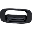 Tailgate Handle Bezel, Smooth Black Plastic Without Camera Hole Without Key Hole