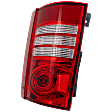 Passenger Side Tail Light, with Bulb, Halogen, Clear and Red Lens
