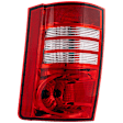 Passenger Side Tail Light, with Bulb, Halogen, Clear and Red Lens, CAPA CERTIFIED