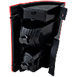 Driver Side Tail Light, with Bulb, Halogen, Clear and Red Lens