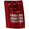 Driver Side Tail Light, with Bulb, Halogen, Clear and Red Lens, CAPA CERTIFIED