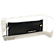 Rear, Passenger Side Bumper End, Chrome Steel