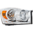 2007-2008 Dodge Ram 1500 - Passenger Side Headlight, with Bulb, Halogen, Clear Lens