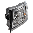 Driver Side Headlight, with Bulb, Halogen, Clear Lens, Chrome Interior