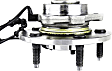 Front, Driver or Passenger Side Wheel Hub, 5 Lugs, With Bearing, With Sensor