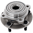 Front, Driver or Passenger Side Wheel Hub, With Bearing, 8 x 6.5 in. Bolt Pattern, 4WD, Base Model