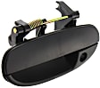 Front, Driver Side Textured Black Exterior Door Handle, With Key Hole