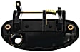 Front, Driver Side Textured Black Exterior Door Handle, With Key Hole