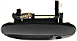 Front, Driver Side Textured Black Exterior Door Handle, With Key Hole