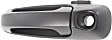 Front, Driver Side Smooth Black Exterior Door Handle, With Key Hole
