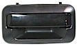 Front Or Rear, Driver Side Exterior Door Handle, Smooth Black, Without Key Hole