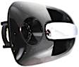 2001-2007 Chrysler Town & Country - Front, Passenger Side Chrome Lever with Smooth Black Bezel Exterior Door Handle, With Key Hole